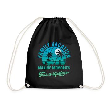 Vacances d’été en famille Créer des souvenirs - Sac de sport léger - noir - Devant