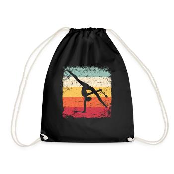 Gymnast Legs Gymnastique Rythmique Rétro - Sac de sport léger - noir - Devant