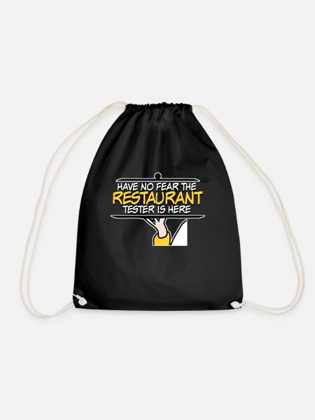Restaurant Restauranttester Essen - Turnbeutel - Schwarz