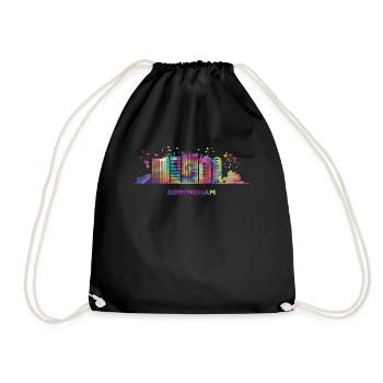 Birminghamer Skyline Birmingham - Drawstring Bag - black - Front