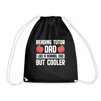 Tutor Geschenk Tutor - Turnbeutel - Schwarz - Vorne