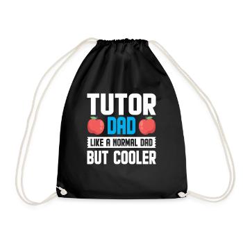 Tutor Geschenk Tutor - Turnbeutel - Schwarz - Vorne