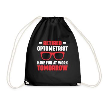 Optician Gift Optometry - Drawstring Bag - black - Front