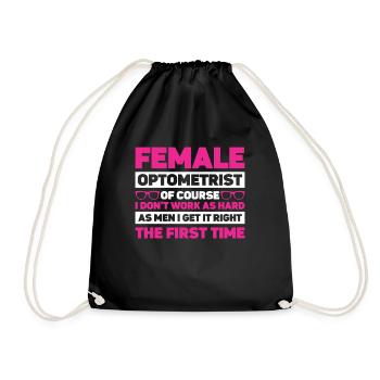 Optician Gift Optometry - Drawstring Bag - black - Front