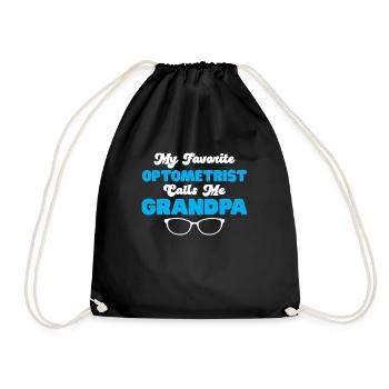 Optician Gift Optometry - Drawstring Bag - black - Front