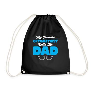 Optician Gift Optometry - Drawstring Bag - black - Front