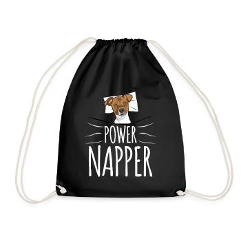 Chemise de sommeil pour chiens fatigués - Sac de sport léger - noir - Devant