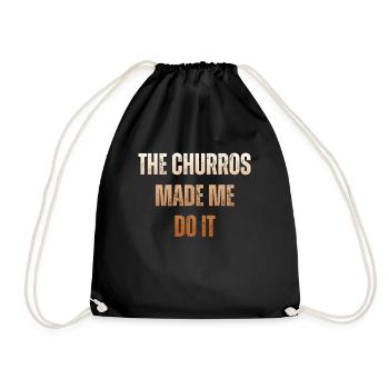 Les churros m’ont donné envie de churro - Sac de sport léger - noir - Devant