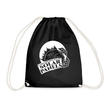 Solar cells Solar energy Photovoltaics - Drawstring Bag - black - Front