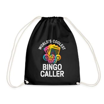 The coolest bingo caller in the world - Bingo - Drawstring Bag - black - Front