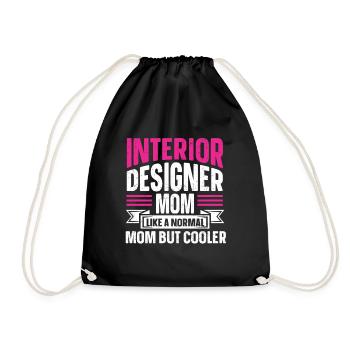 Interior Designer Gift Interior Decoration Designer - Drawstring Bag - black - Front