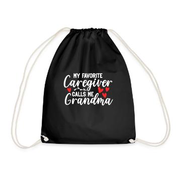 Infirmière soignante - Sac de sport léger - noir - Devant