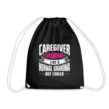 Caregiver Gift Nurse - Drawstring Bag - black - Front