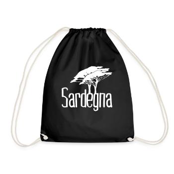 Sardinia Trees Sardegna Sardinia - Drawstring Bag - black - Front