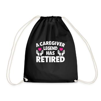 Infirmière soignante - Sac de sport léger - noir - Devant