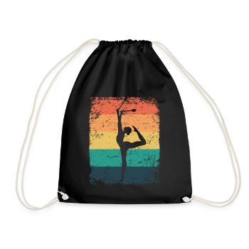 Gymnast Legs Gymnastique Rythmique Rétro - Sac de sport léger - noir - Devant