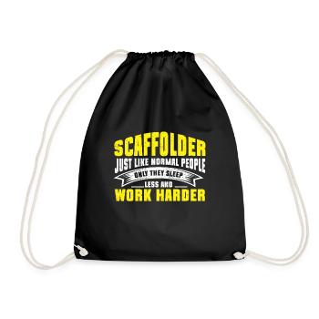 Échafaudage Cadeau Artisan Travail Échafaudage - Sac de sport léger - noir - Devant