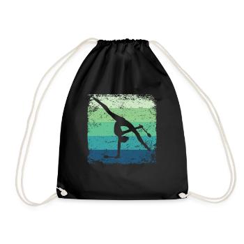 Gymnast Legs Gymnastique Rythmique Rétro - Sac de sport léger - noir - Devant