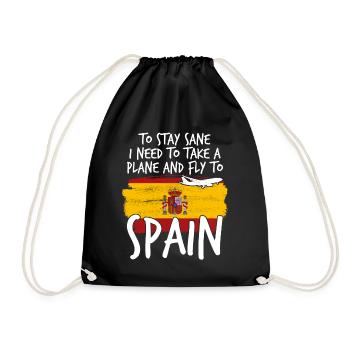 Holidays in Spain - Drawstring Bag - black - Front