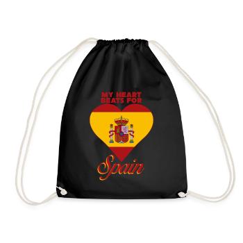 Spain Love Spanish - Drawstring Bag - black - Front