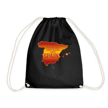 Spain Spanish Holidays - Drawstring Bag - black - Front