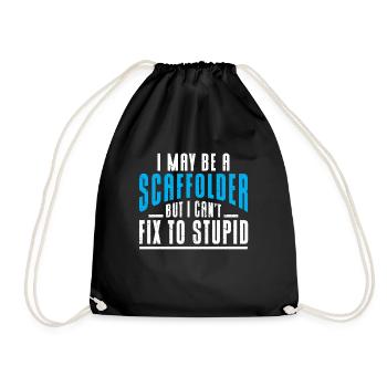 Échafaudage Cadeau Artisan Travail Échafaudage - Sac de sport léger - noir - Devant