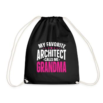 Architect's Gift, Architecture Lover - Drawstring Bag - black - Front