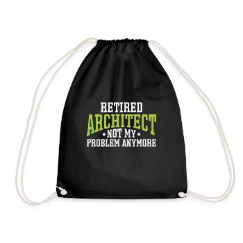 Architect's Gift, Architecture Lover - Drawstring Bag - black - Front
