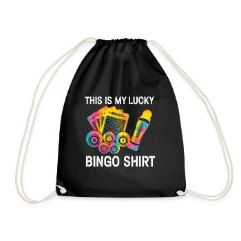 C’est ma chemise de bingo porte-bonheur - Sac de sport léger - noir - Devant