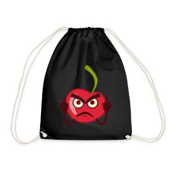 La cerise aigre montre un doigt d’honneur - Sac de sport léger - noir - Devant