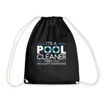 Nettoyage de piscine Travail Gardien de piscine - Sac de sport léger - noir - Devant