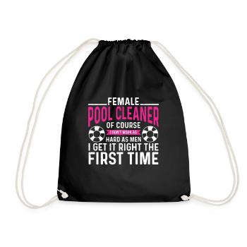 Nettoyage de piscine Travail Gardien de piscine - Sac de sport léger - noir - Devant