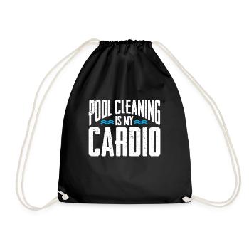 Nettoyage de piscine Travail Gardien de piscine - Sac de sport léger - noir - Devant