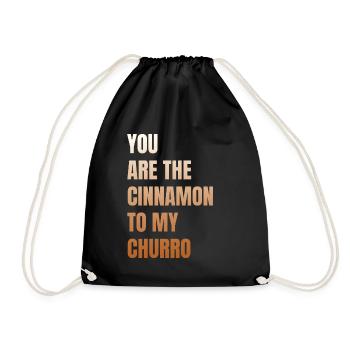 Tu es la cannelle de mon churro - Sac de sport léger - noir - Devant