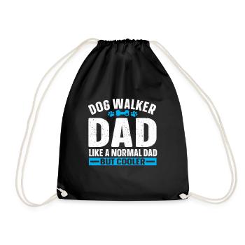Dog Sitter Gift, Professional Dog Sitter - Drawstring Bag - black - Front