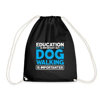 Cadeau de dog sitter, gardien de chien professionnel - Sac de sport léger - noir - Devant