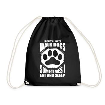 Cadeau de dog sitter, gardien de chien professionnel - Sac de sport léger - noir - Devant