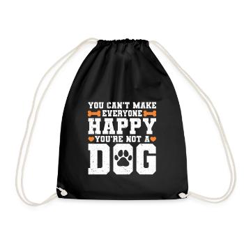 Dog Sitter Gift, Professional Dog Sitter - Drawstring Bag - black - Front