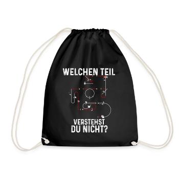 Kunstflug Aresti Figuren Rc Pilot - Turnbeutel - Schwarz - Vorne