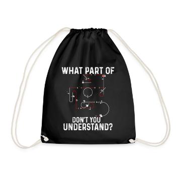 Don't you understand aerobatic Aresti figures - Drawstring Bag - black - Front