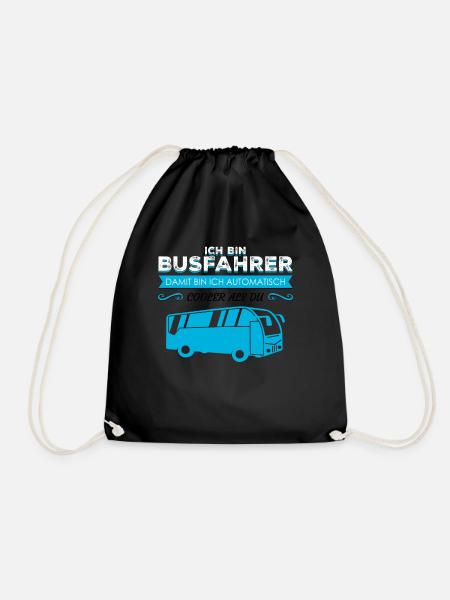 Busfahrer Linienbus - Turnbeutel - Schwarz
