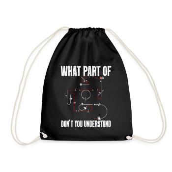 Don't you understand aerobatic Aresti figures - Drawstring Bag - black - Front