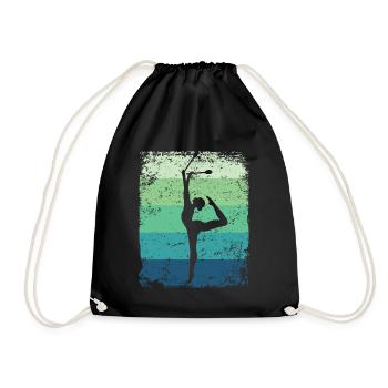 Gymnast Legs Gymnastique Rythmique Rétro - Sac de sport léger - noir - Devant
