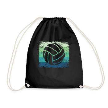 Volleyball Joueur Retro Beach Volleyball - Sac de sport léger - noir - Devant