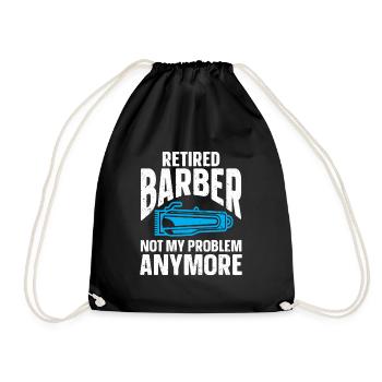 Lustiges Friseur Geschenk Stylist Friseur - Turnbeutel - Schwarz - Vorne
