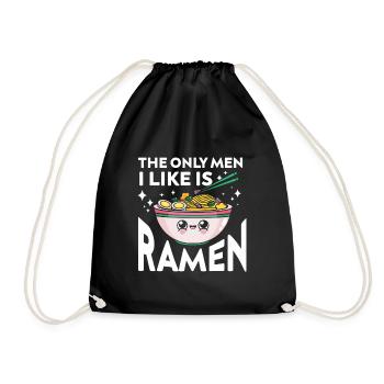 Ramen Cadeau Soupe de nouilles japonaises Ramen - Sac de sport léger - noir - Devant