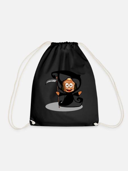 funny kebab kebab kebab - Drawstring Bag - black