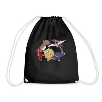 Dinosaur Thumbs Up Dinosaur - Sac de sport léger - noir - Devant