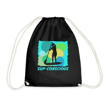 Stand Up Paddling Board - Drawstring Bag - black - Front