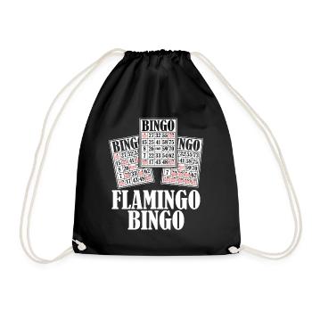 Flamants roses Bingo Flamants roses - Sac de sport léger - noir - Devant